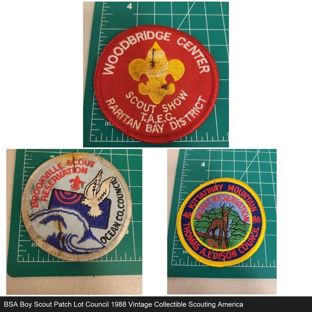 BSA Boy Scout Patch Lot Council 1988 Vintage Collectible Scouting America